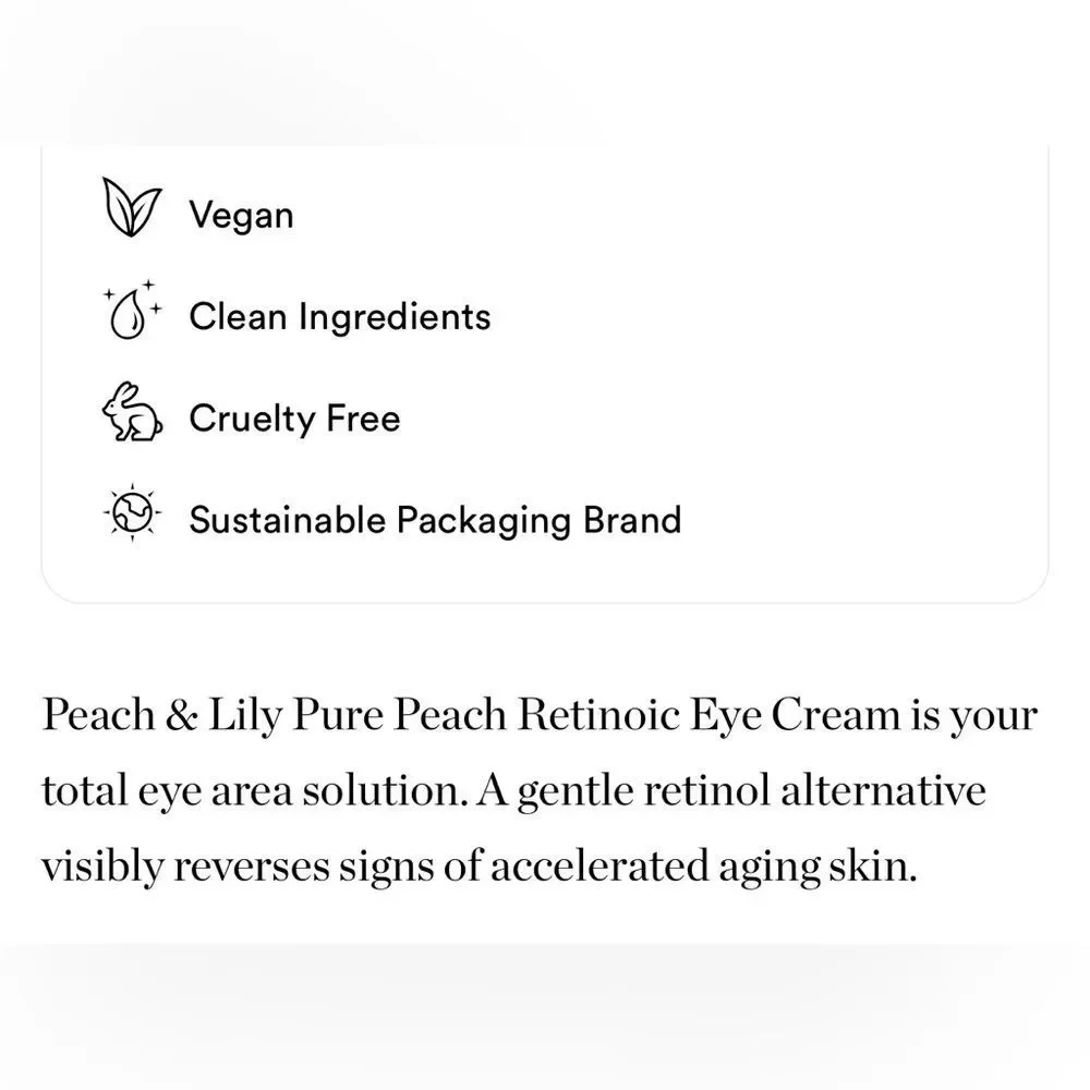 Peach & Lily Pure Retinoic Eye Cream ποΈ NEW IN BOX Korean Retinol - Picture 5 of 10